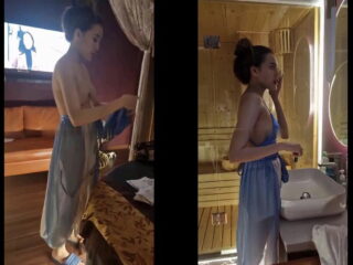 Em gái mát xa siêu tình cảm cho anh quay clip thoải mái