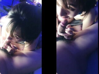 Em gái miệt mài bú mút lúc anh đang coi top top