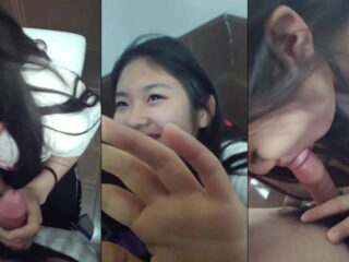 Được cô bạn thân bú mút trong wc trường